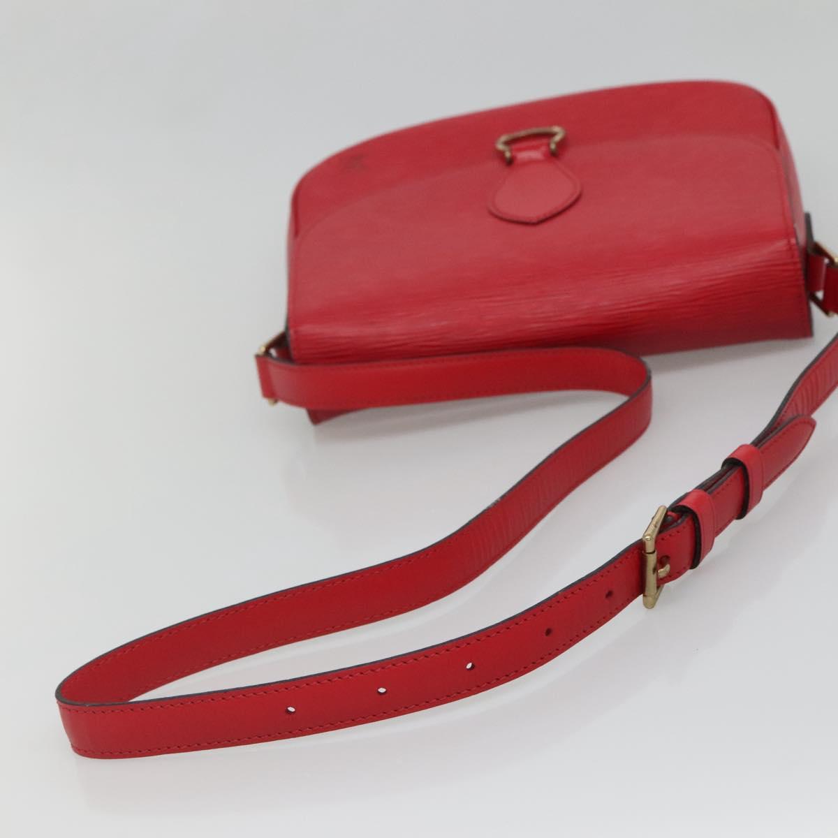 LOUIS VUITTON Epi Saint Cloud GM Shoulder Bag Red M52197 LV Auth 138659A