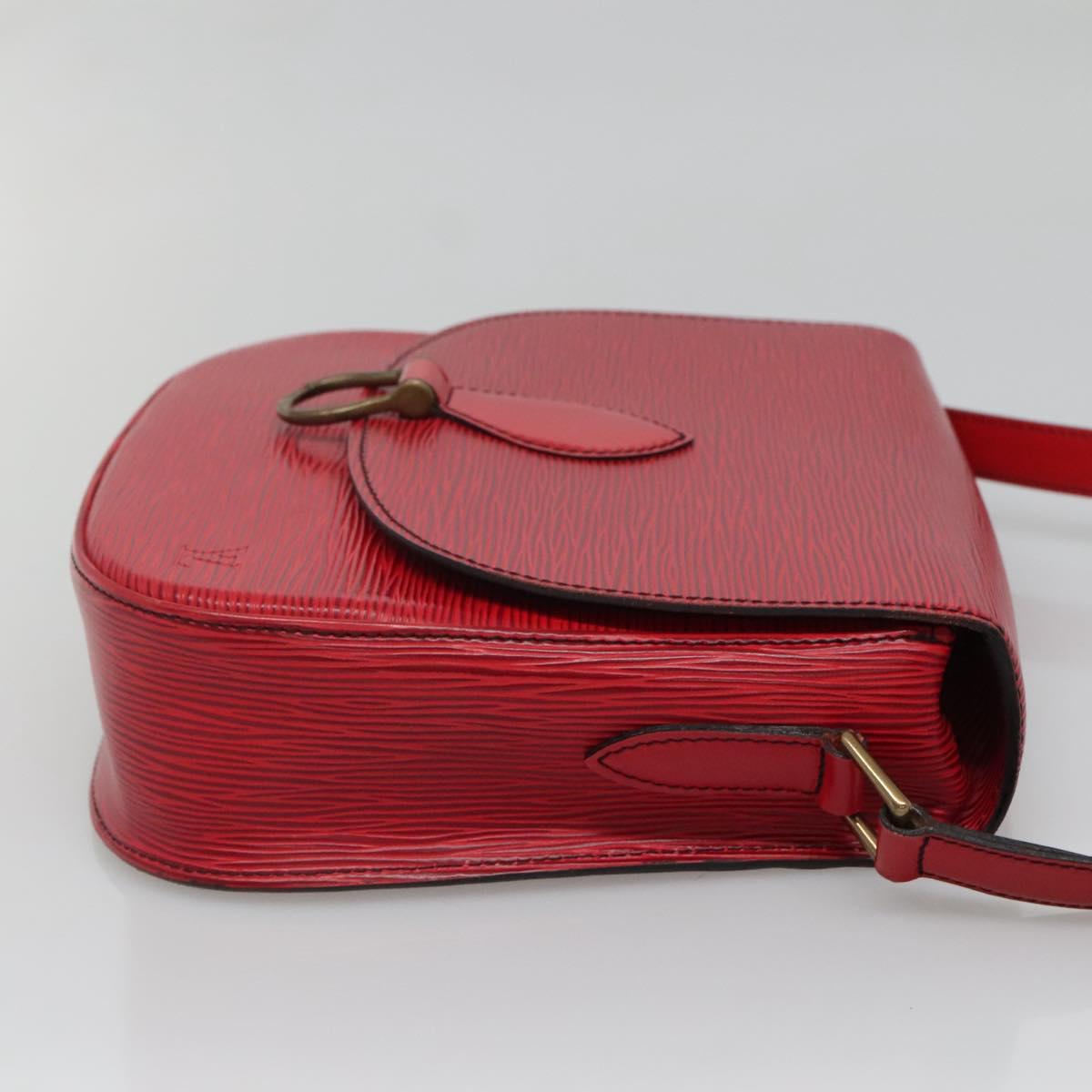 LOUIS VUITTON Epi Saint Cloud GM Shoulder Bag Red M52197 LV Auth 138670