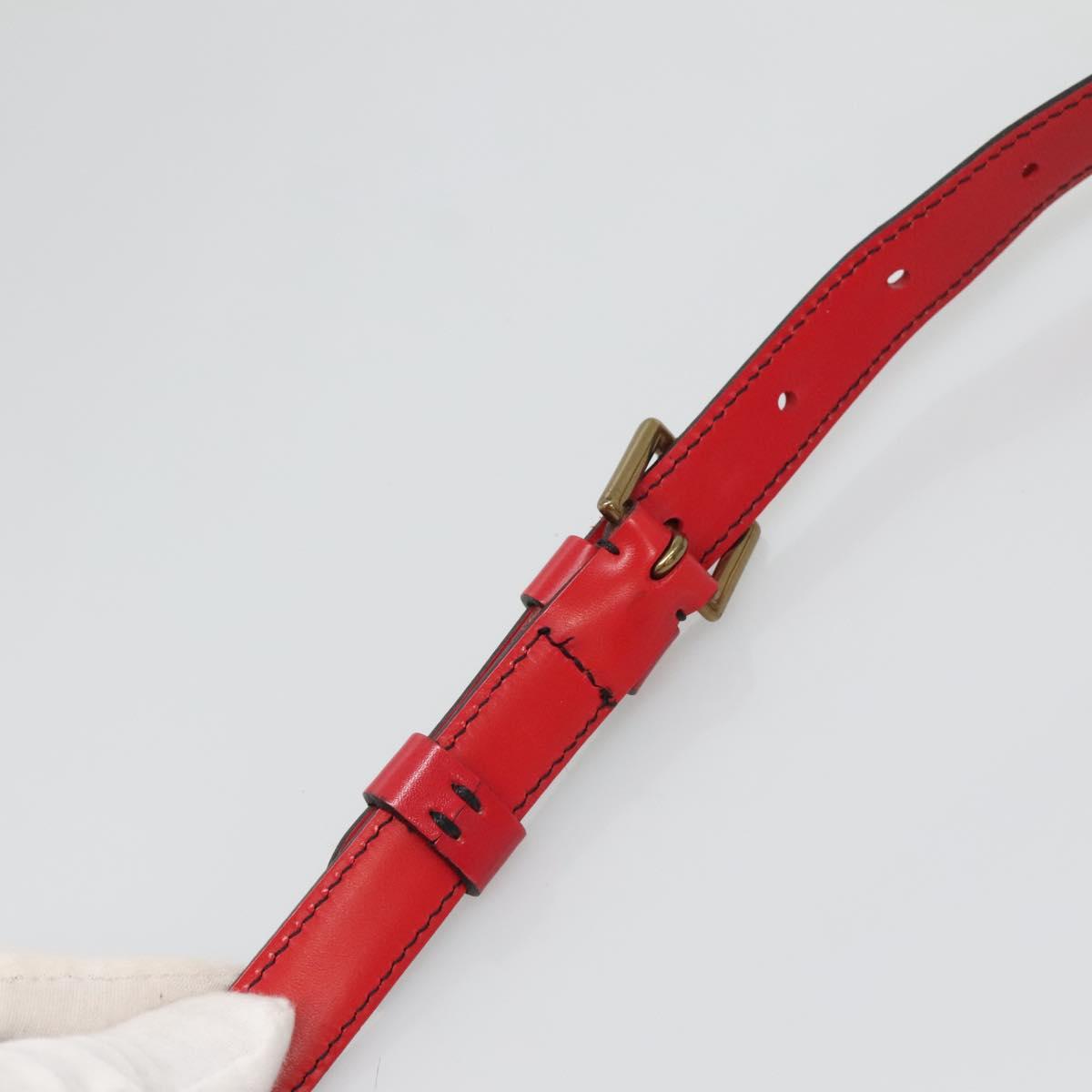 LOUIS VUITTON Epi Saint Cloud GM Shoulder Bag Red M52197 LV Auth 138670