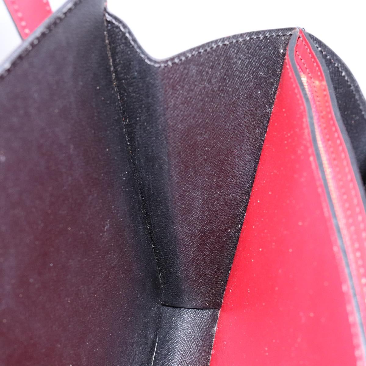 LOUIS VUITTON Epi Bicolor Varenne Hand Bag Black Red M52387 LV Auth 138674