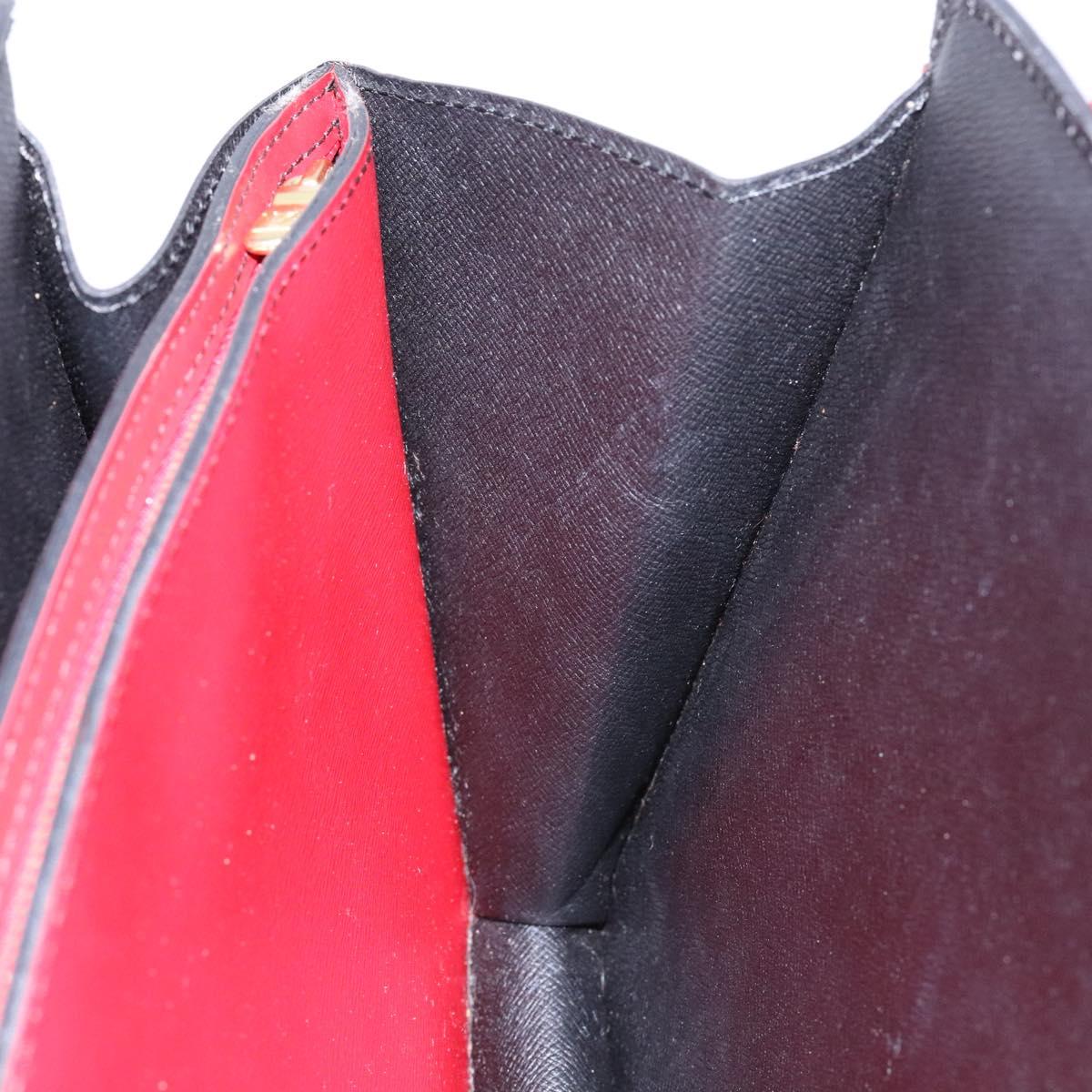 LOUIS VUITTON Epi Bicolor Varenne Hand Bag Black Red M52387 LV Auth 138674