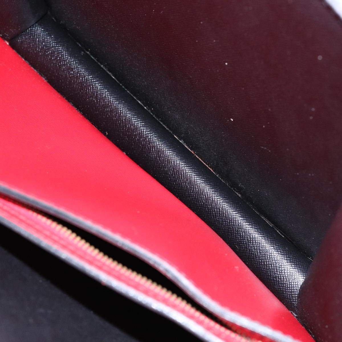 LOUIS VUITTON Epi Bicolor Varenne Hand Bag Black Red M52387 LV Auth 138674