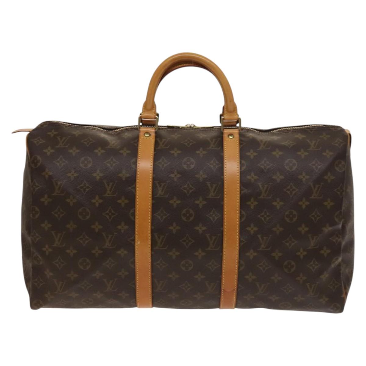 LOUIS VUITTON Monogram Keepall 50 Boston Bag M41426 LV Auth 138682