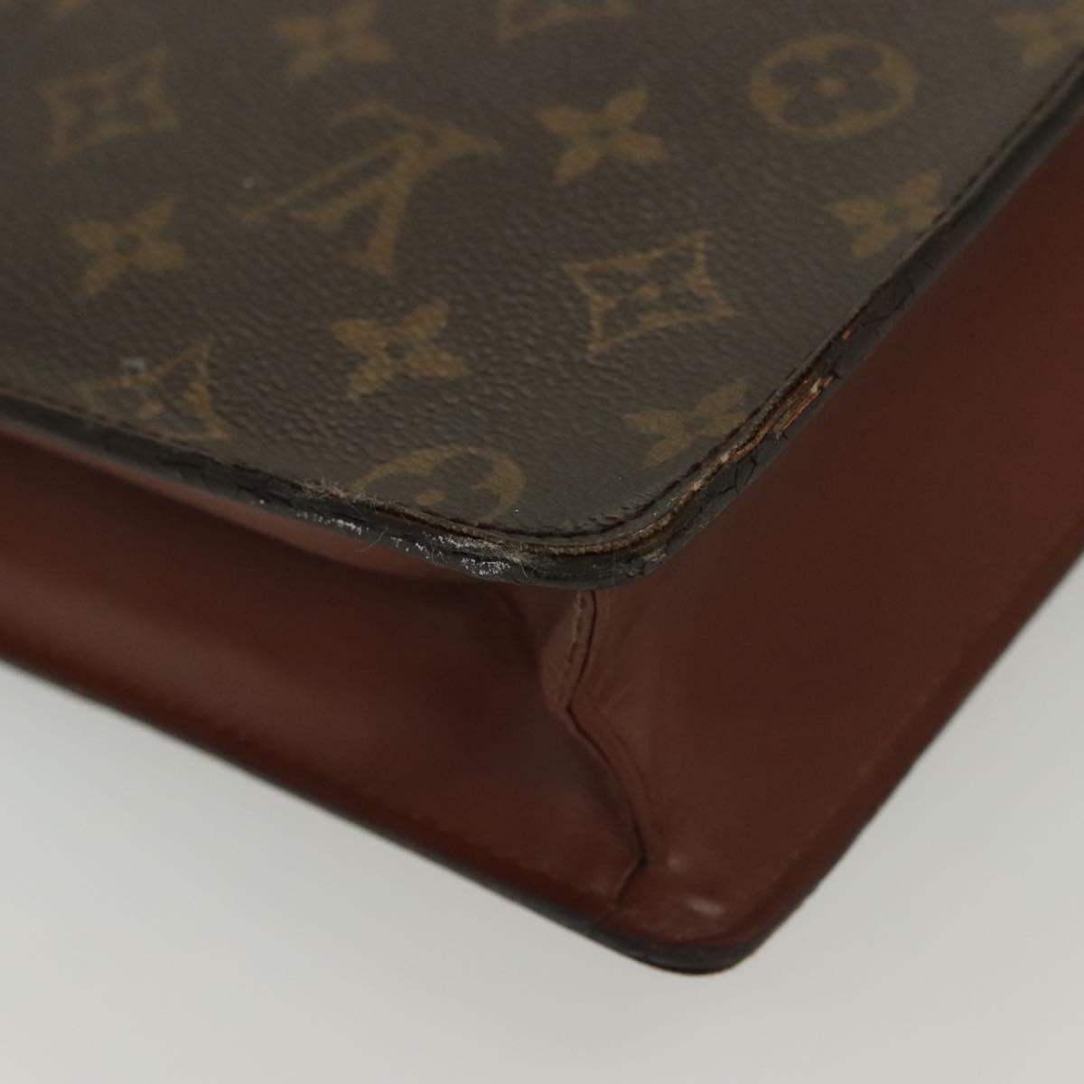 LOUIS VUITTON Monogram Porte Documents Bandouliere Bag M53338 Auth 138687