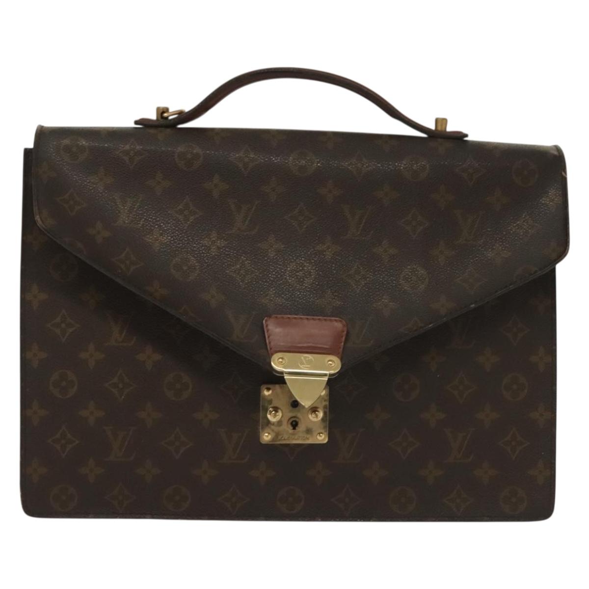 LOUIS VUITTON Monogram Porte Documents Bandouliere Bag M53338 Auth 138687