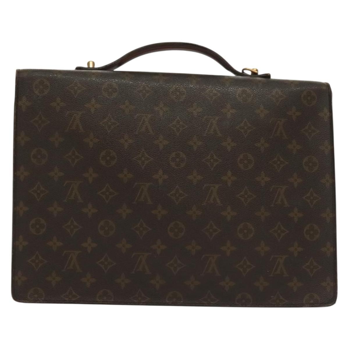 LOUIS VUITTON Monogram Porte Documents Bandouliere Bag M53338 Auth 138687