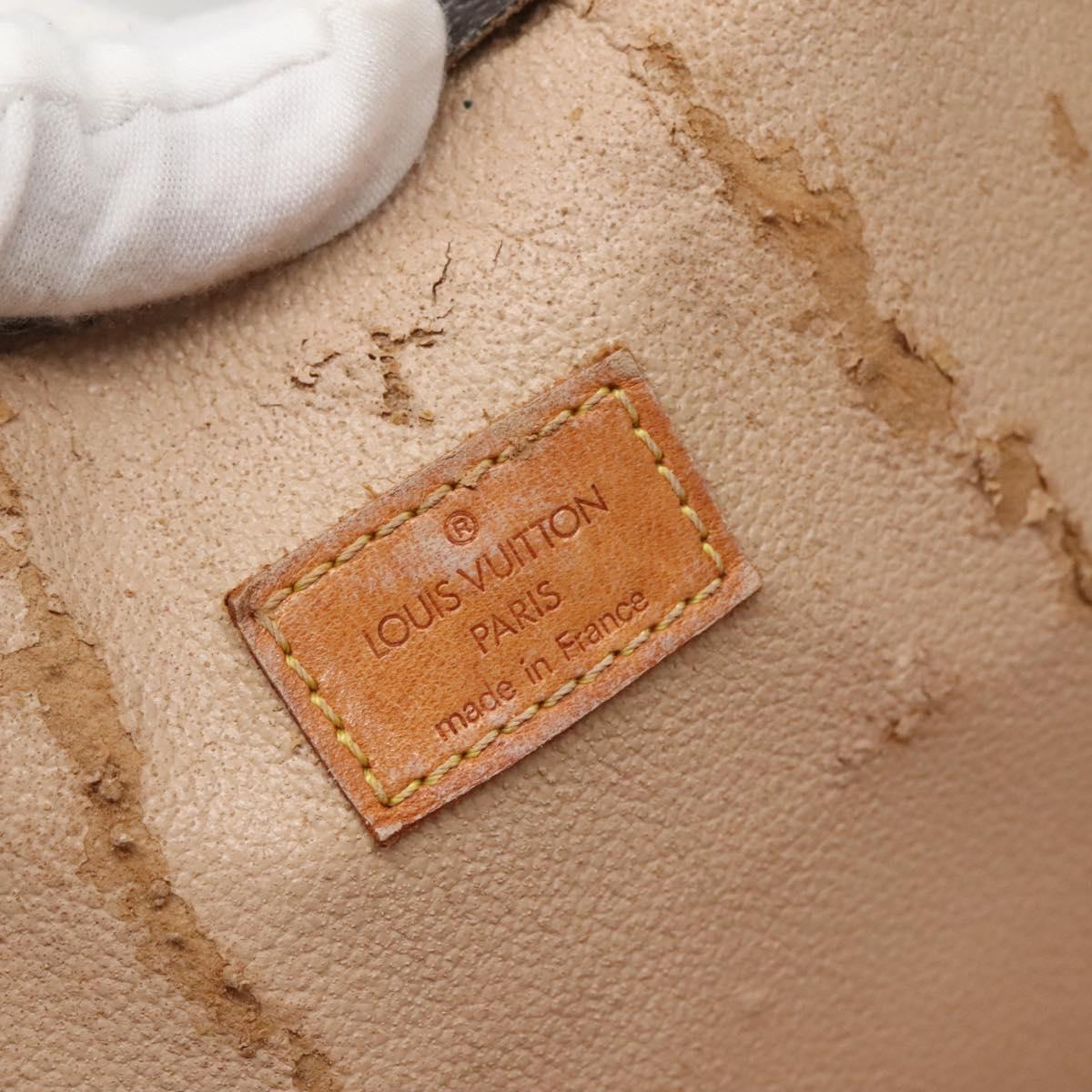 LOUIS VUITTON Monogram Sac Plat Hand Bag M51140 LV Auth 138698