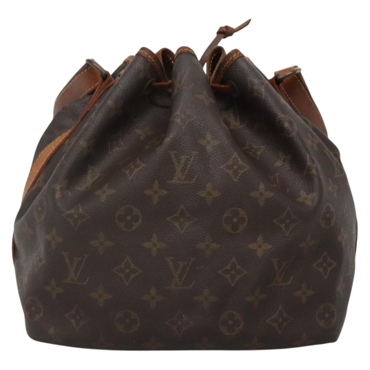 LOUIS VUITTON Monogram Petit Noe Shoulder Bag M42226 LV Auth 138700
