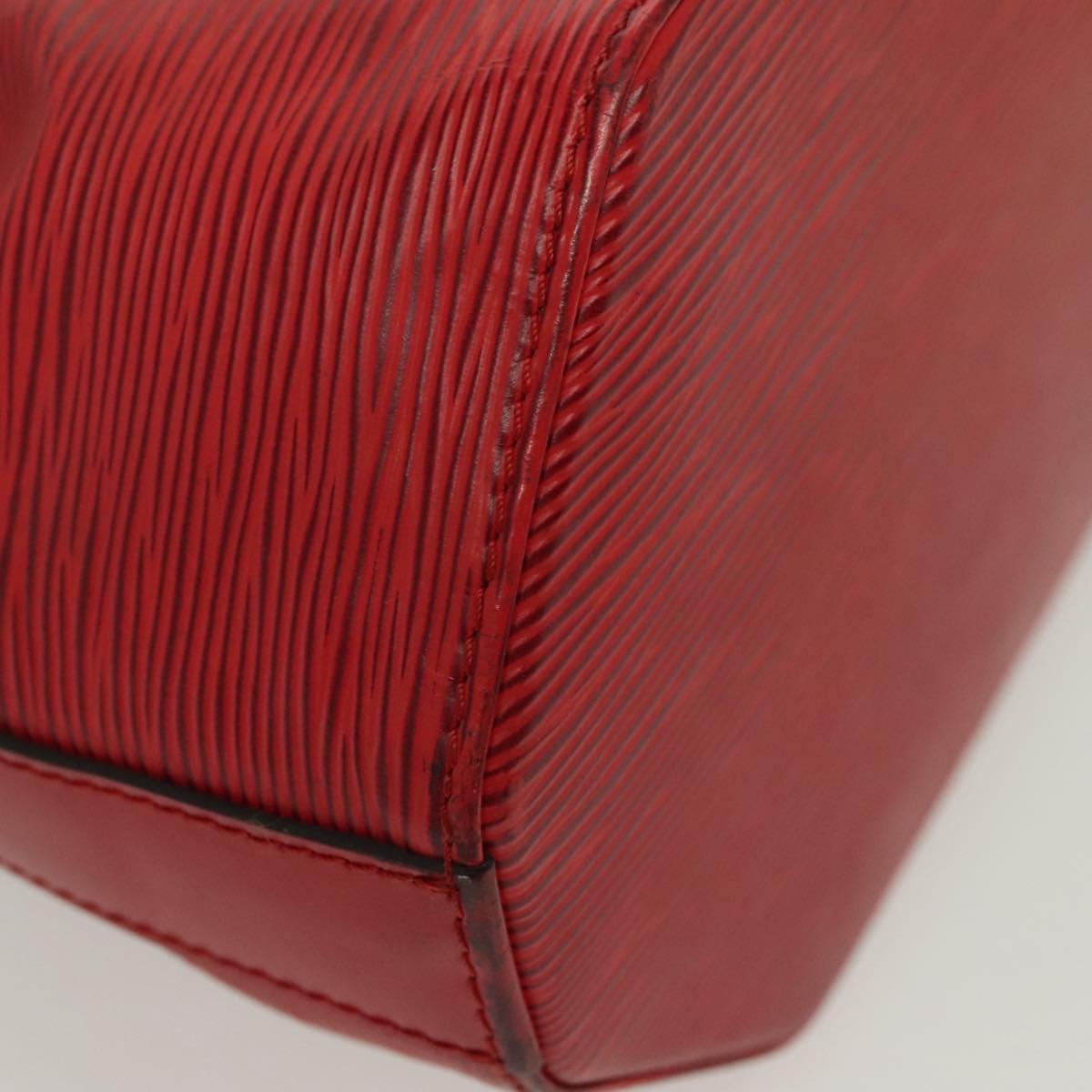 LOUIS VUITTON Epi Sac Depaule PM Shoulder Bag Red M80207 LV Auth 138704