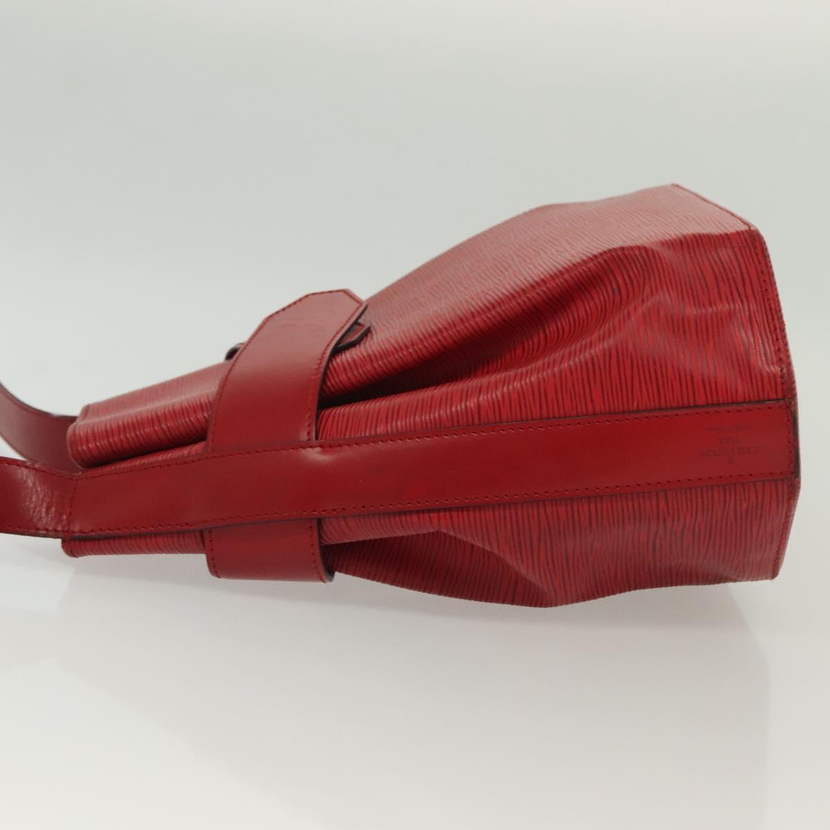 LOUIS VUITTON Epi Sac Depaule PM Shoulder Bag Red M80207 LV Auth 138704