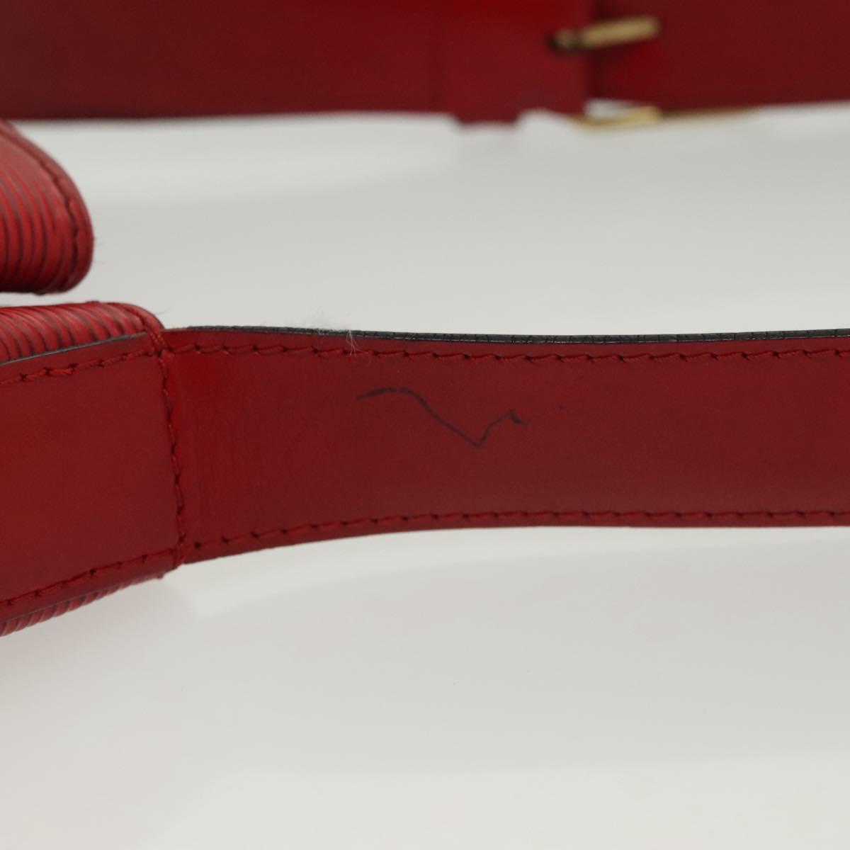 LOUIS VUITTON Epi Sac Depaule PM Shoulder Bag Red M80207 LV Auth 138704