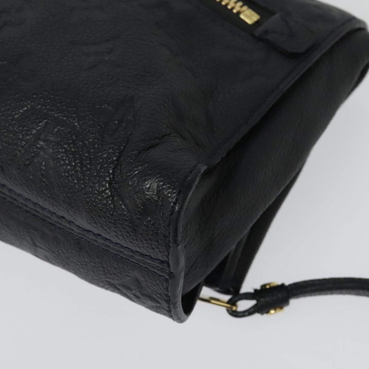 LOUIS VUITTON Monogram Empreinte Pettyant Clutch Bag Anfini M93425 Auth 138711