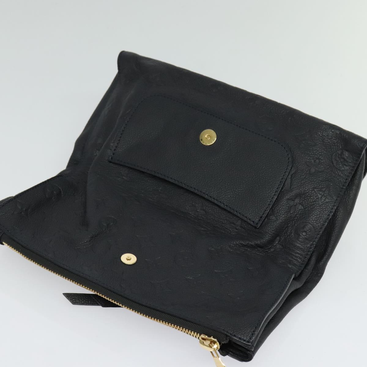 LOUIS VUITTON Monogram Empreinte Pettyant Clutch Bag Anfini M93425 Auth 138711