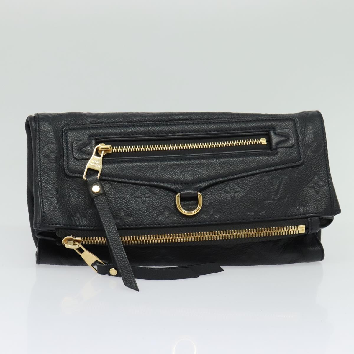 LOUIS VUITTON Monogram Empreinte Pettyant Clutch Bag Anfini M93425 Auth 138711