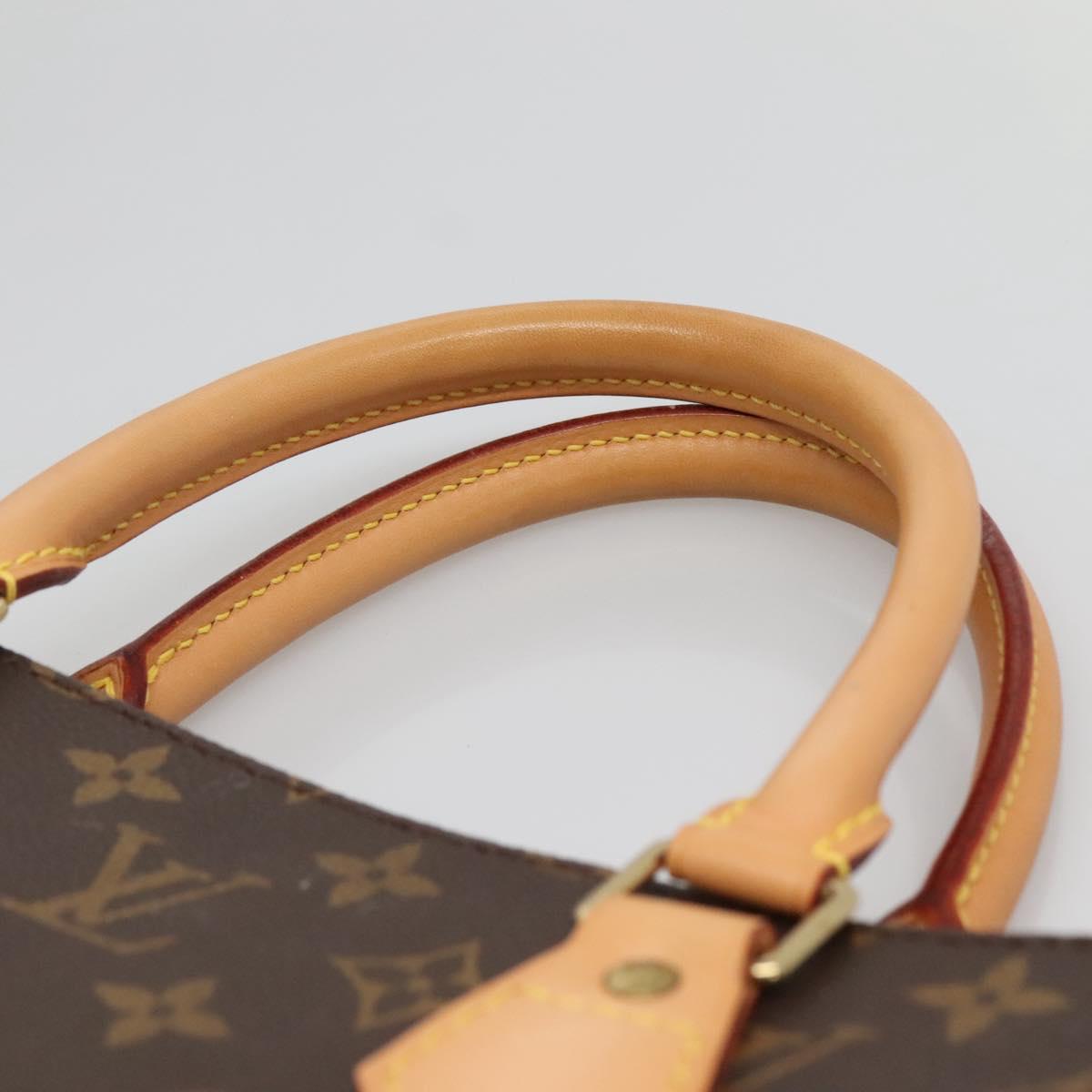 LOUIS VUITTON Monogram Sac Plat Hand Bag M51140 LV Auth 138723