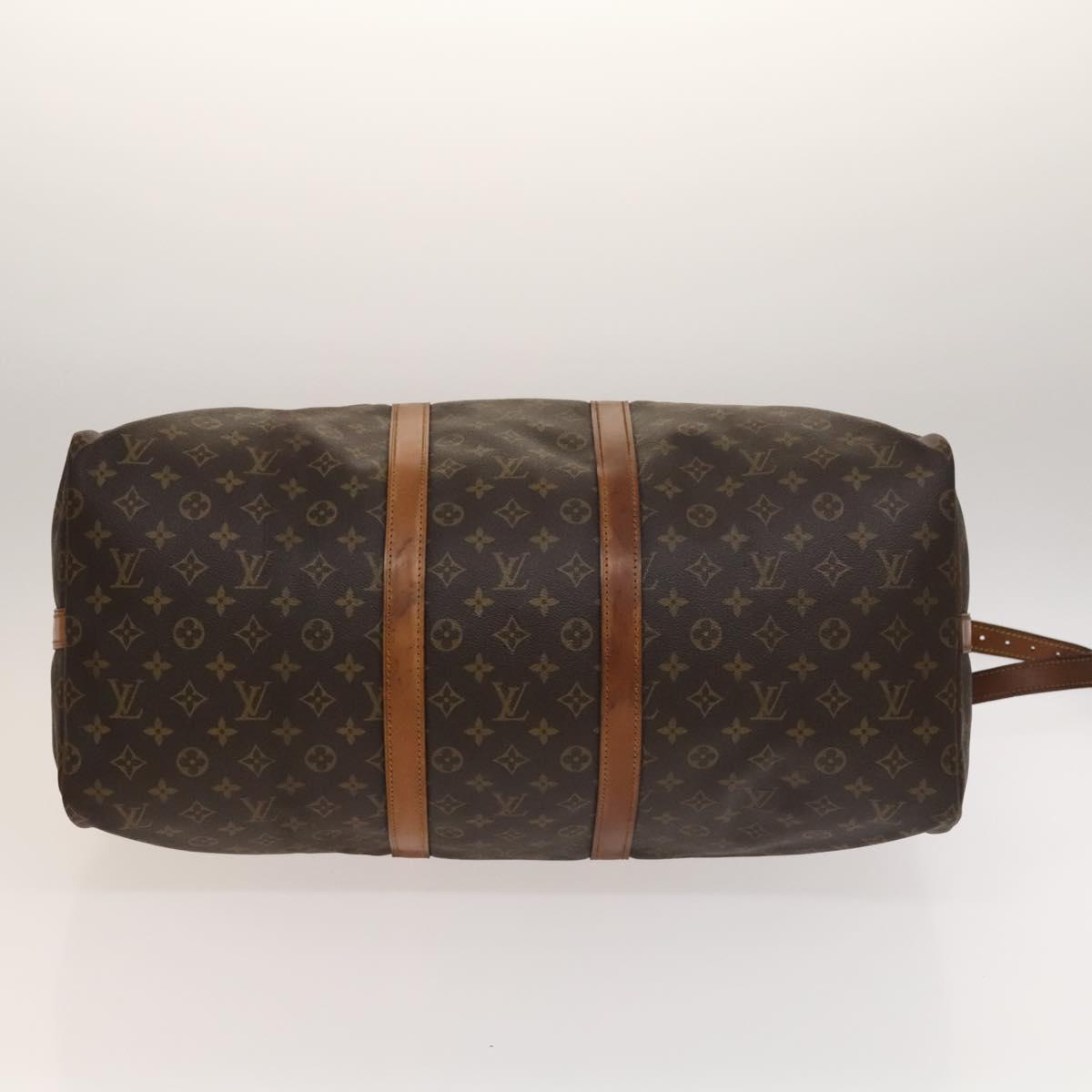 LOUIS VUITTON Monogram Keepall Bandouliere 55 Boston Bag M41414 LV Auth 138728