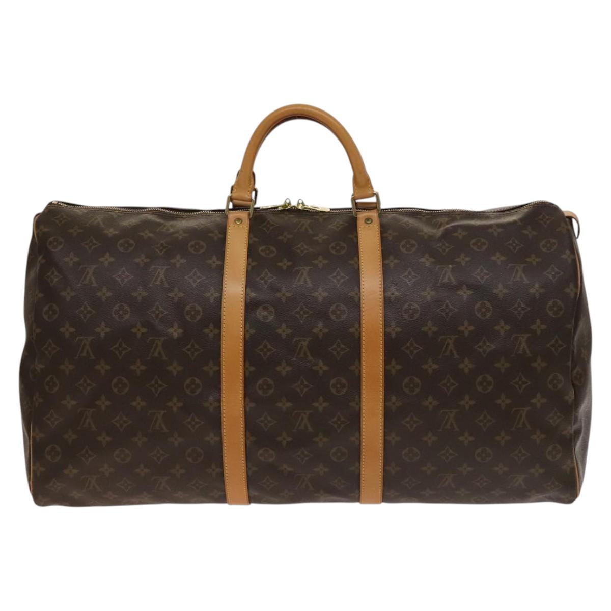 LOUIS VUITTON Monogram Keepall 60 Boston Bag M41422 LV Auth 138729A