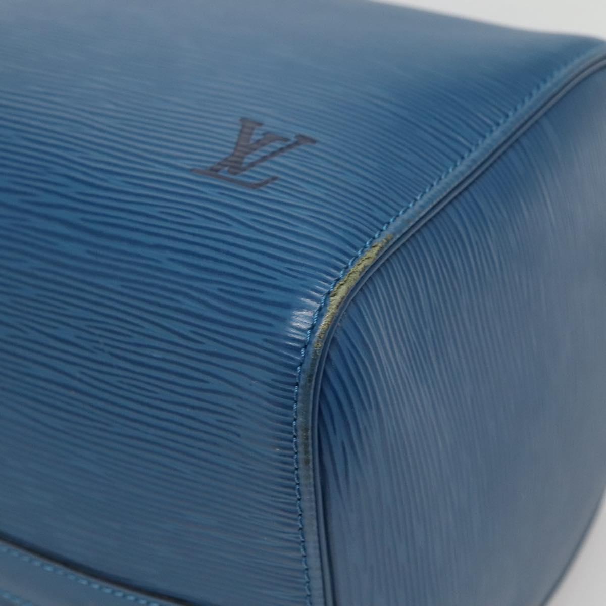 LOUIS VUITTON Epi Speedy 30 Hand Bag Toledo Blue M43005 LV Auth 138732