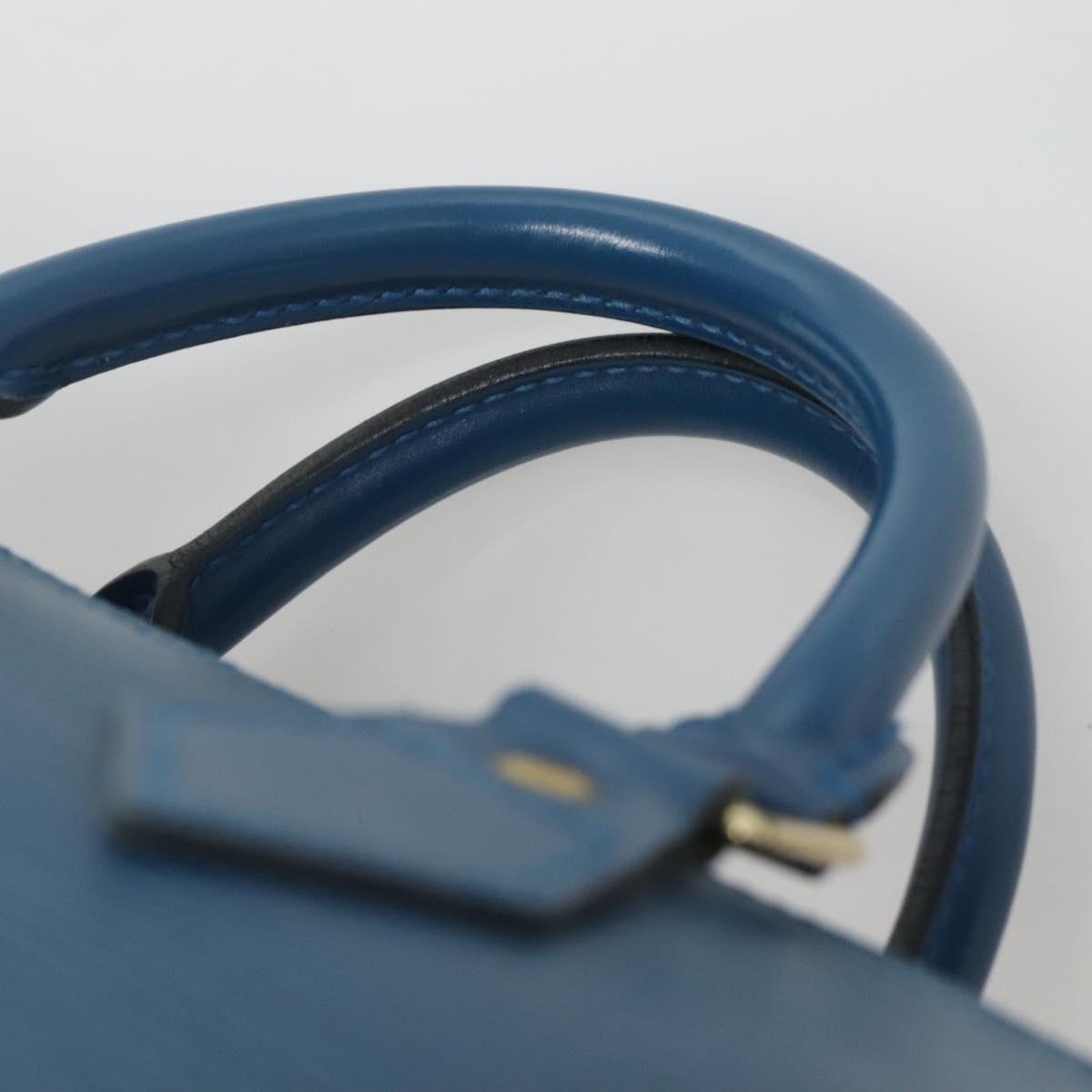 LOUIS VUITTON Epi Speedy 30 Hand Bag Toledo Blue M43005 LV Auth 138732