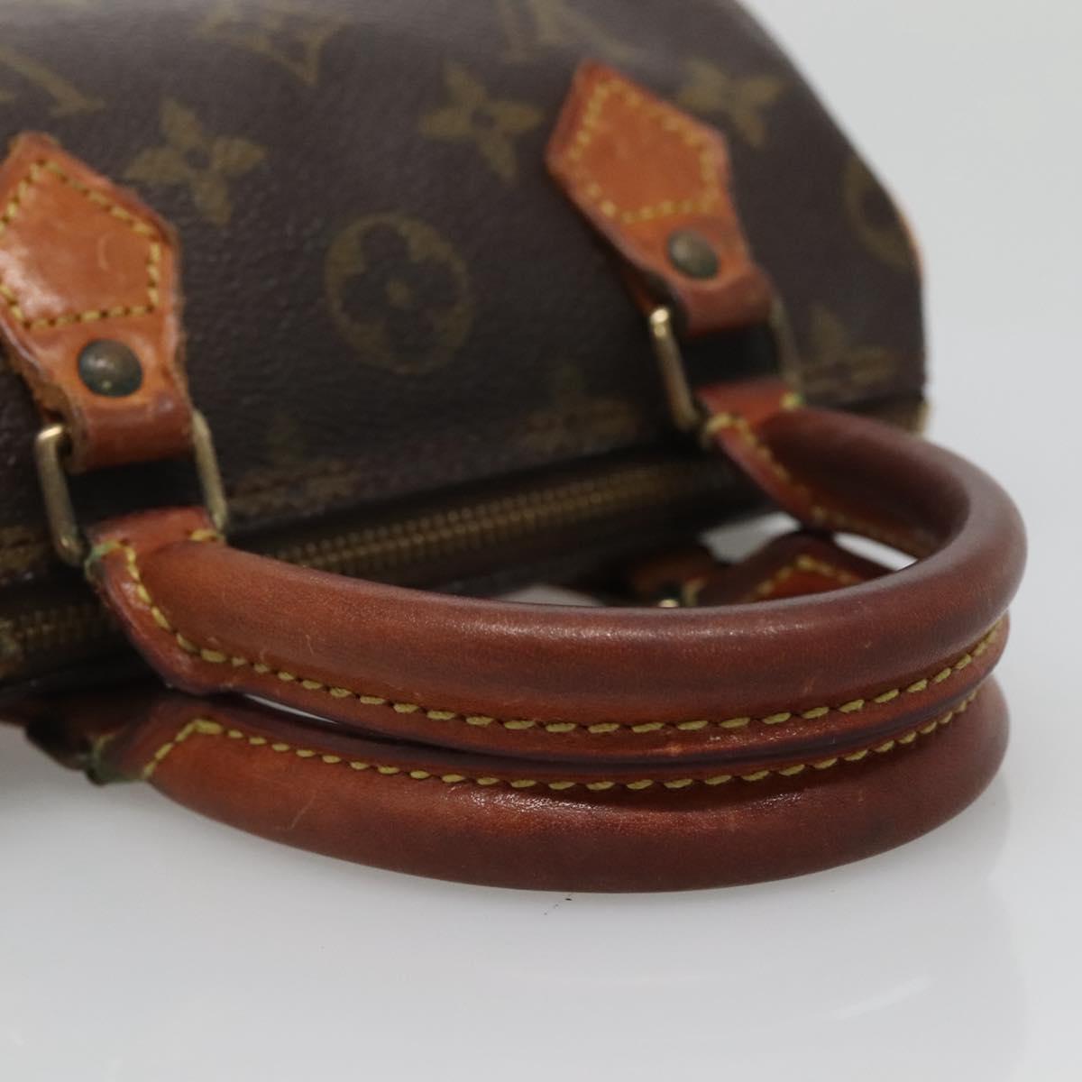 LOUIS VUITTON Monogram Mini Speedy Hand Bag M41534 LV Auth 138745