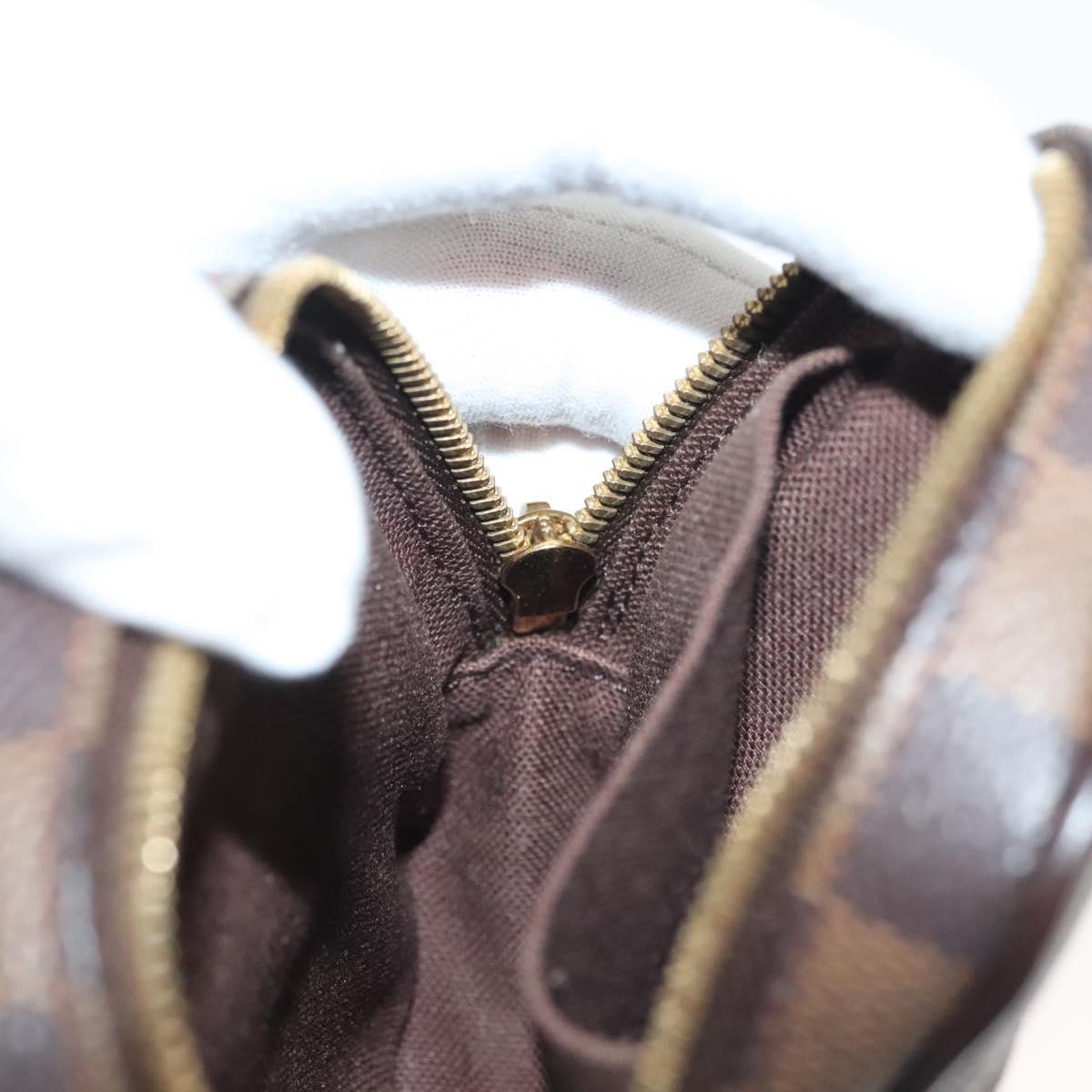 LOUIS VUITTON Damier Ebene Etui Okapi PM Pouch N61738 LV Auth 138757