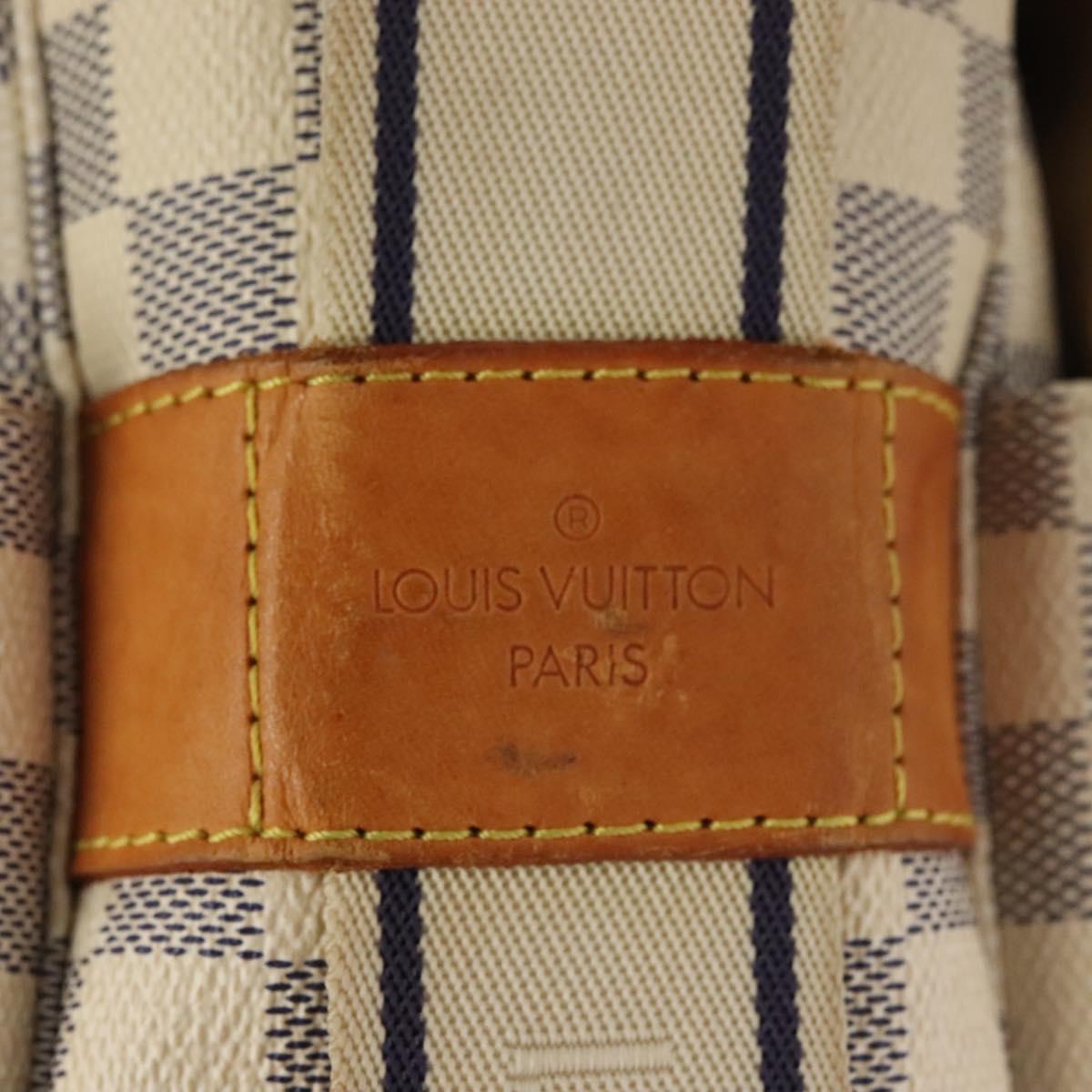 LOUIS VUITTON Damier Azur Naviglio Shoulder Bag N51189 LV Auth 138759