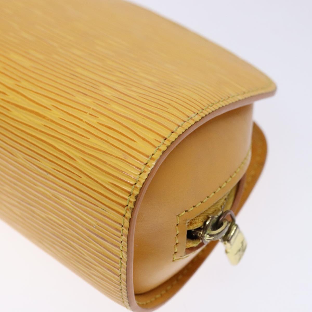 LOUIS VUITTON Epi Dauphine PM Pouch Yellow M48449 LV Auth 138763