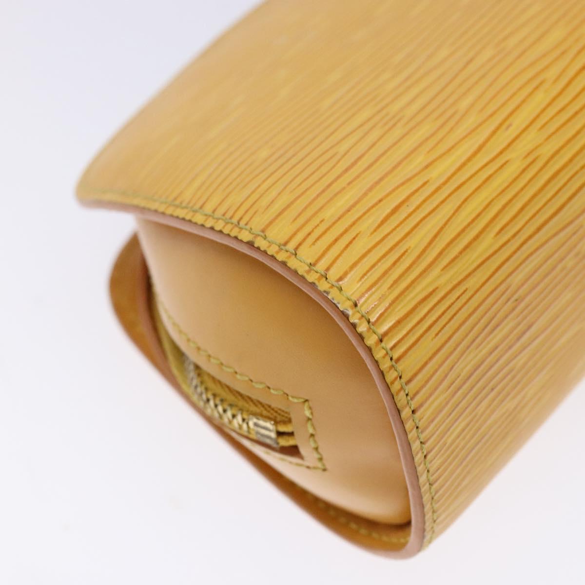 LOUIS VUITTON Epi Dauphine PM Pouch Yellow M48449 LV Auth 138763