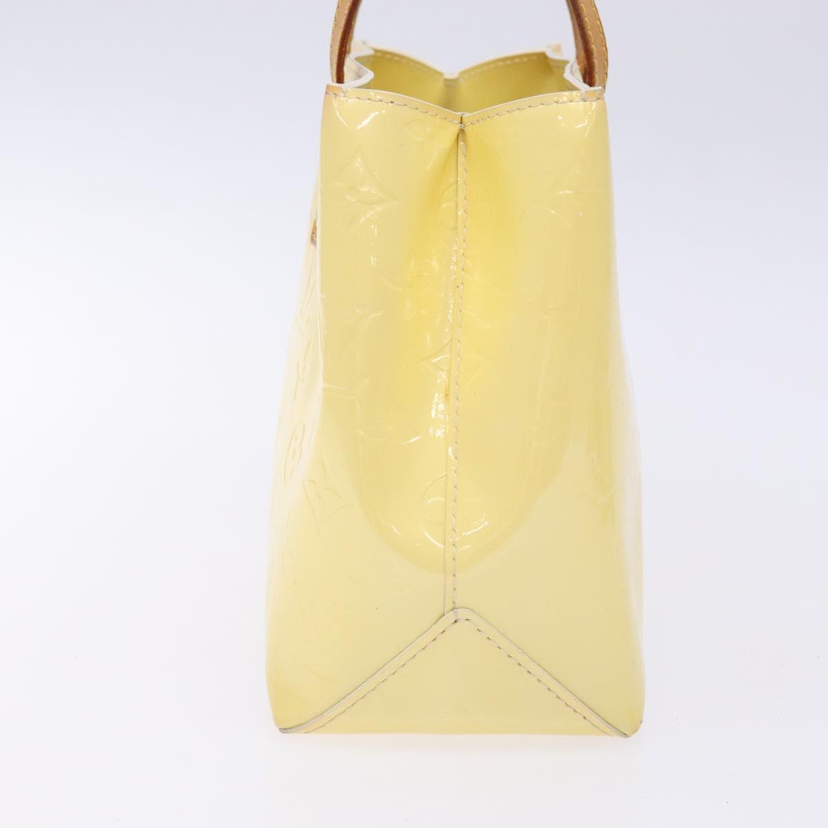 LOUIS VUITTON Monogram Vernis Reade PM Hand Bag Perle M91336 LV Auth 138765