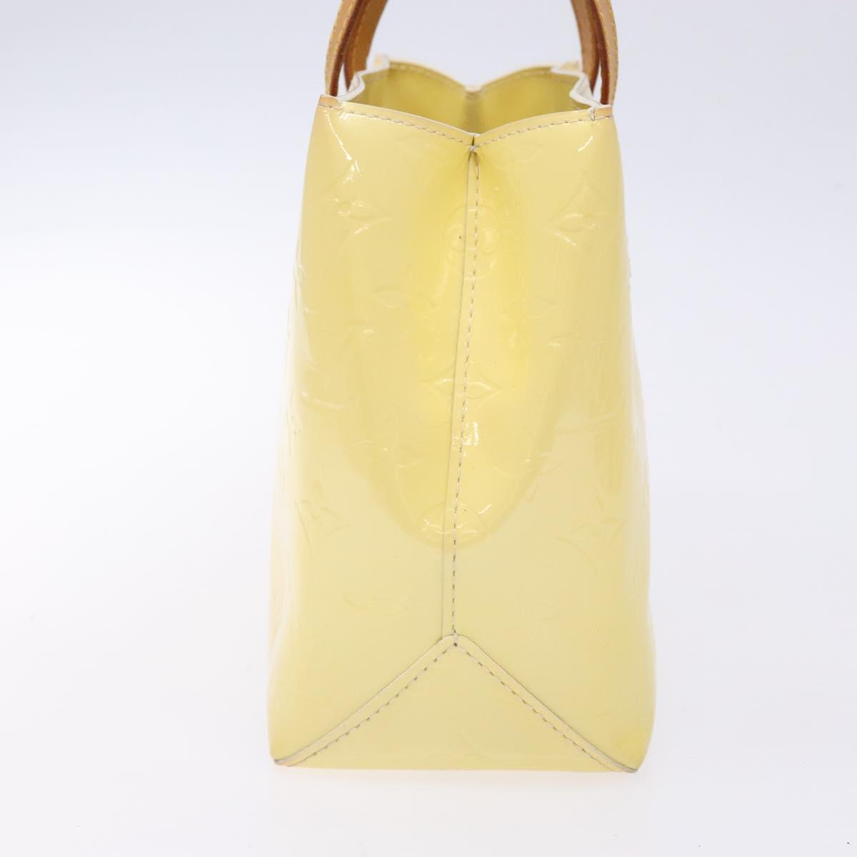 LOUIS VUITTON Monogram Vernis Reade PM Hand Bag Perle M91336 LV Auth 138765