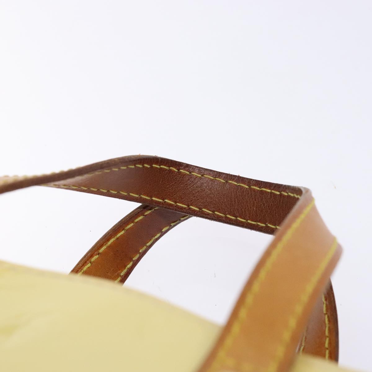 LOUIS VUITTON Monogram Vernis Reade PM Hand Bag Perle M91336 LV Auth 138765