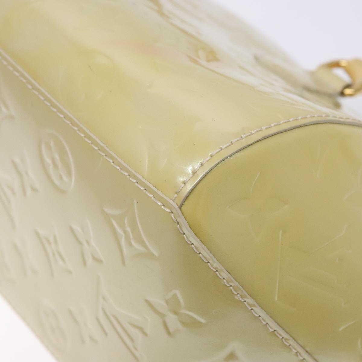 LOUIS VUITTON Vernis Sherwood PM Hand Bag Broncorail M91491 LV Auth 138771