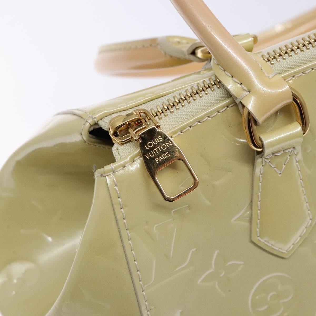 LOUIS VUITTON Vernis Sherwood PM Hand Bag Broncorail M91491 LV Auth 138771