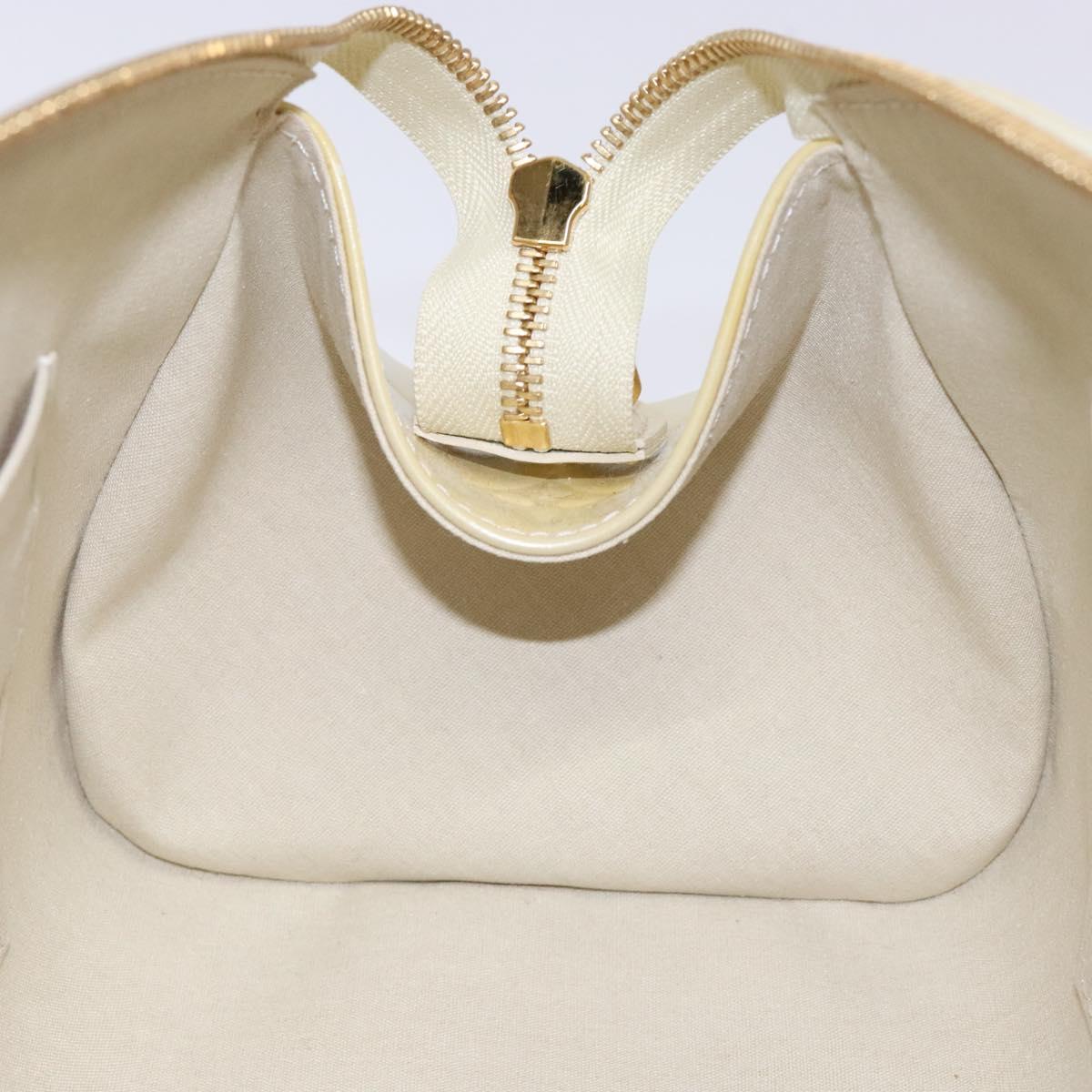 LOUIS VUITTON Vernis Sherwood PM Hand Bag Broncorail M91491 LV Auth 138771