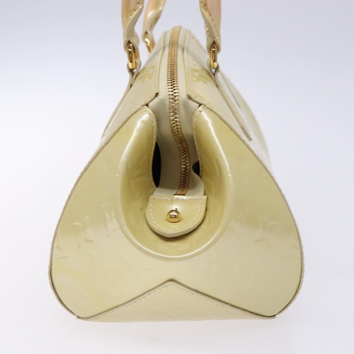 LOUIS VUITTON Vernis Sherwood PM Hand Bag Broncorail M91491 LV Auth 138771
