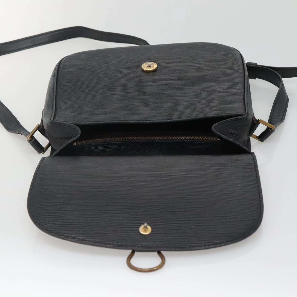 LOUIS VUITTON Epi Saint Cloud GM Shoulder Bag Black Noir M52192 LV Auth 138773