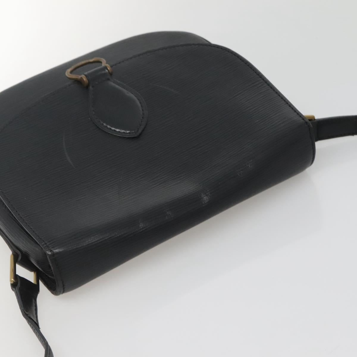 LOUIS VUITTON Epi Saint Cloud GM Shoulder Bag Black Noir M52192 LV Auth 138773