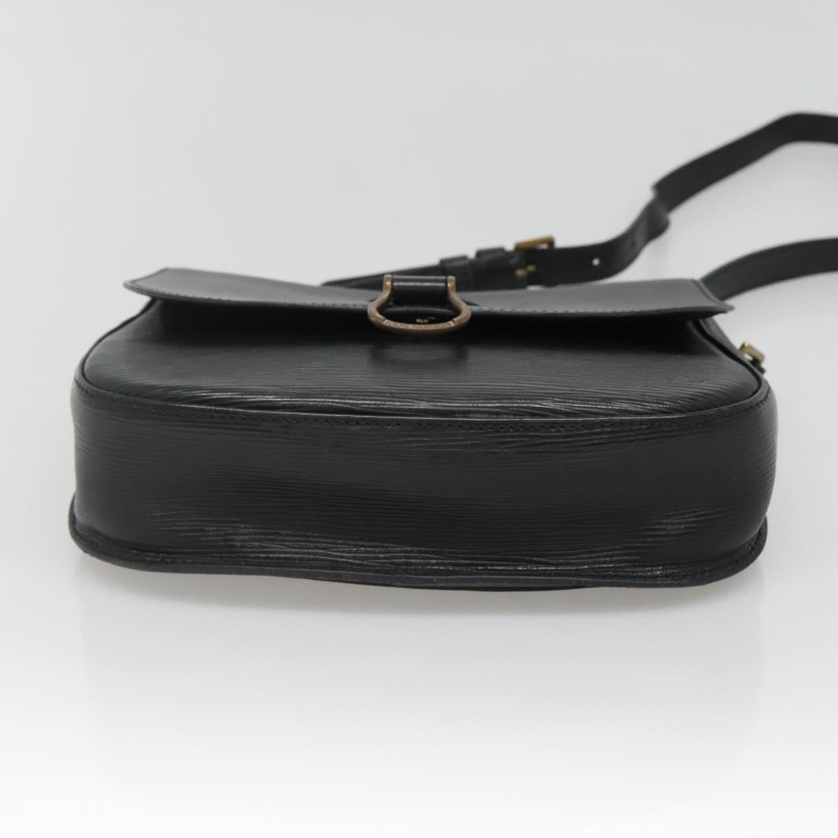 LOUIS VUITTON Epi Saint Cloud GM Shoulder Bag Black Noir M52192 LV Auth 138773