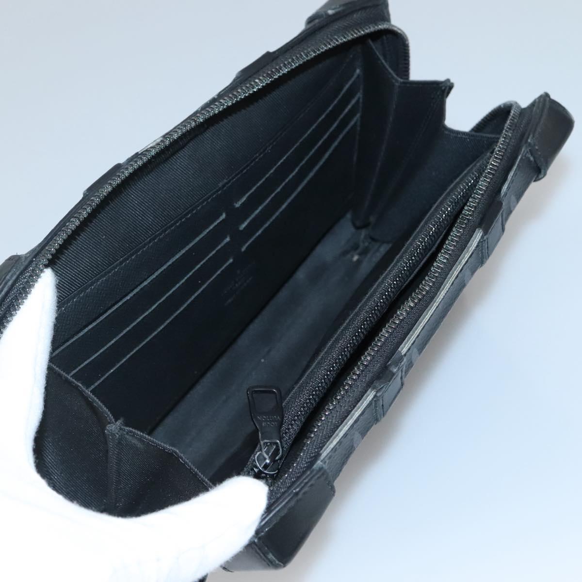 LOUIS VUITTON Monogram Eclipse Soft Trunk wallet Shoulder Bag M69838 Auth 138775