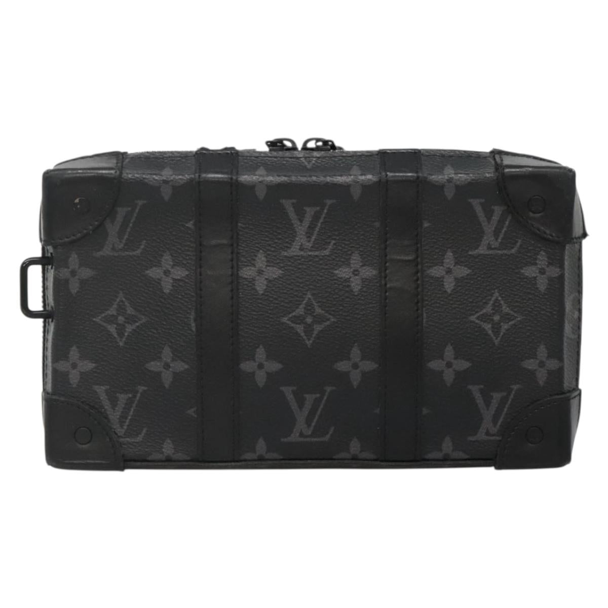 LOUIS VUITTON Monogram Eclipse Soft Trunk wallet Shoulder Bag M69838 Auth 138775