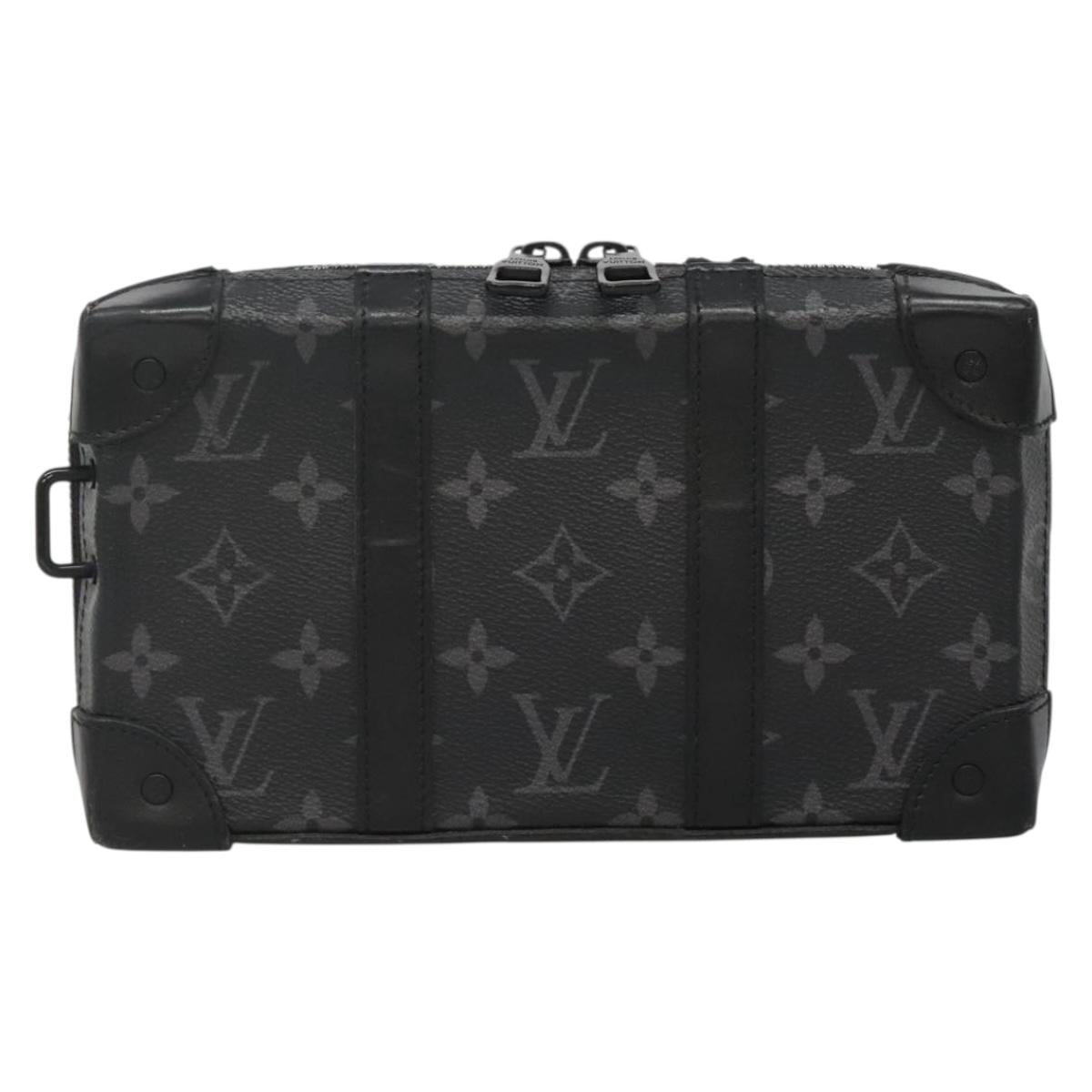 LOUIS VUITTON Monogram Eclipse Soft Trunk wallet Shoulder Bag M69838 Auth 138775