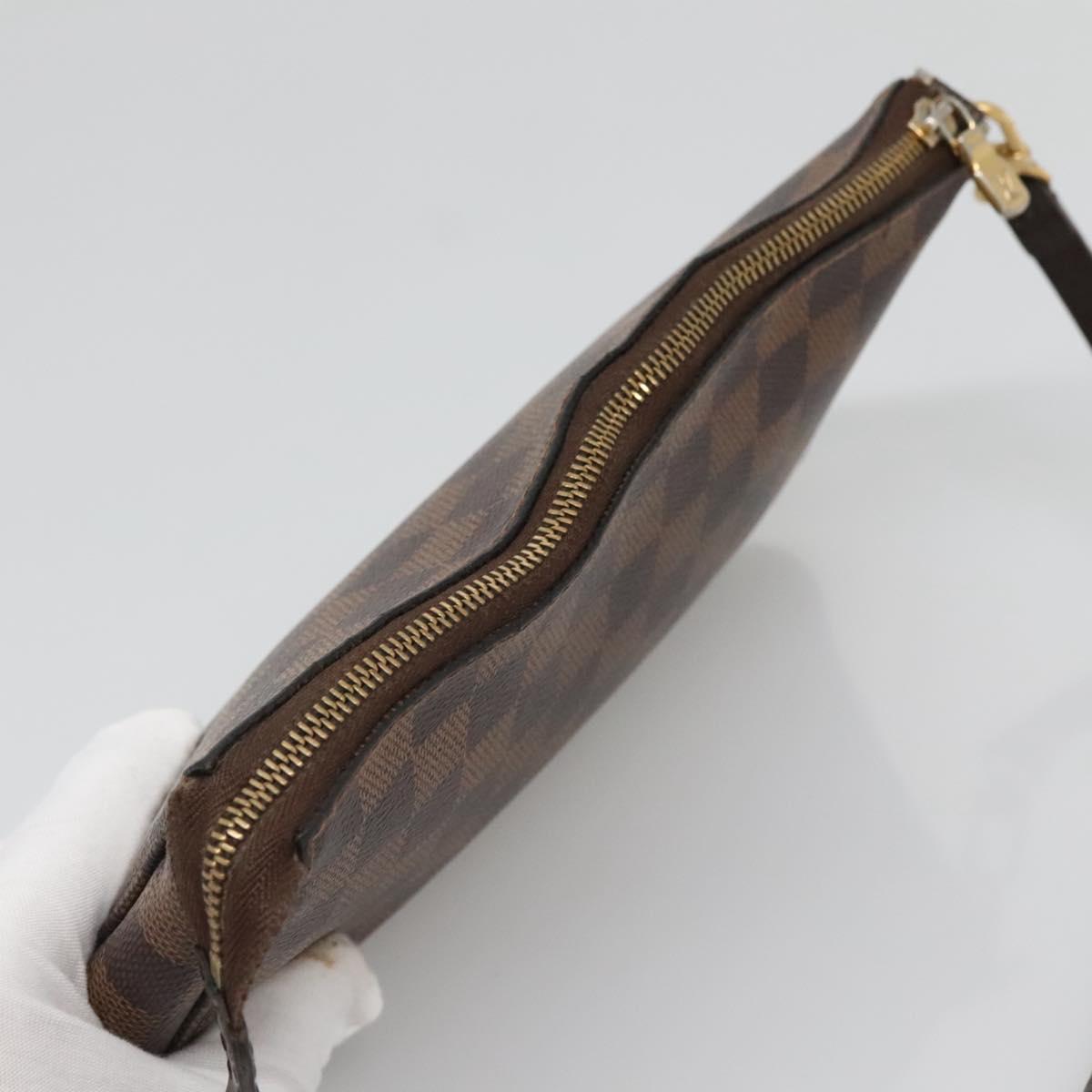 LOUIS VUITTON Damier Ebene Pochette Accessoires Pouch N41206 LV Auth 138776