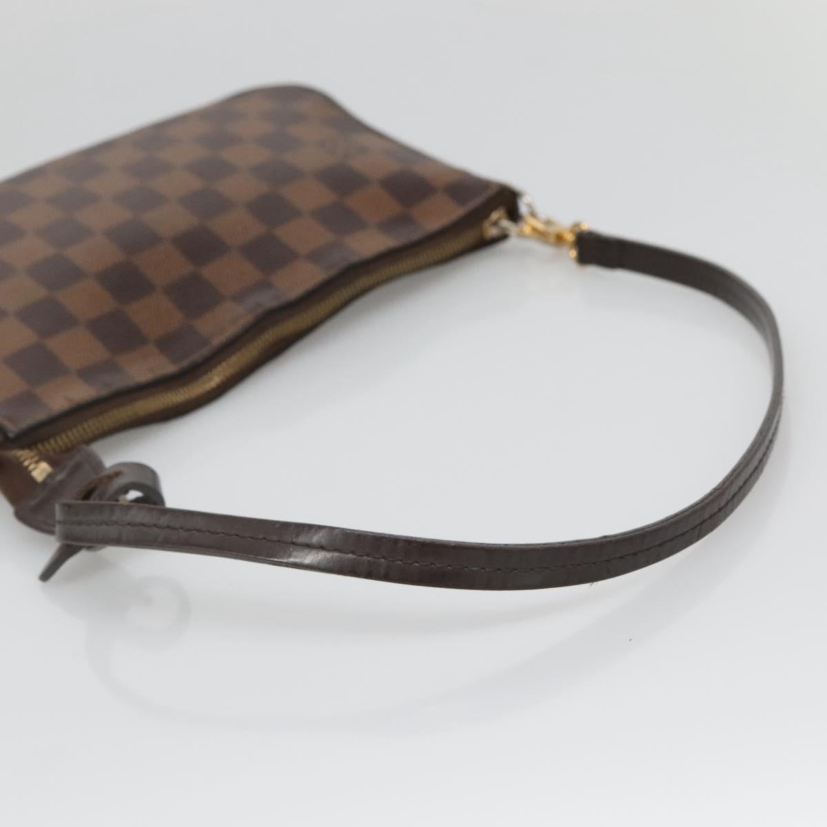 LOUIS VUITTON Damier Ebene Pochette Accessoires Pouch N41206 LV Auth 138776