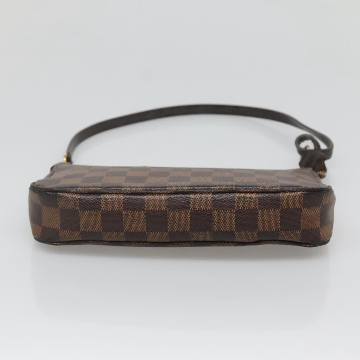 LOUIS VUITTON Damier Ebene Pochette Accessoires Pouch N41206 LV Auth 138776