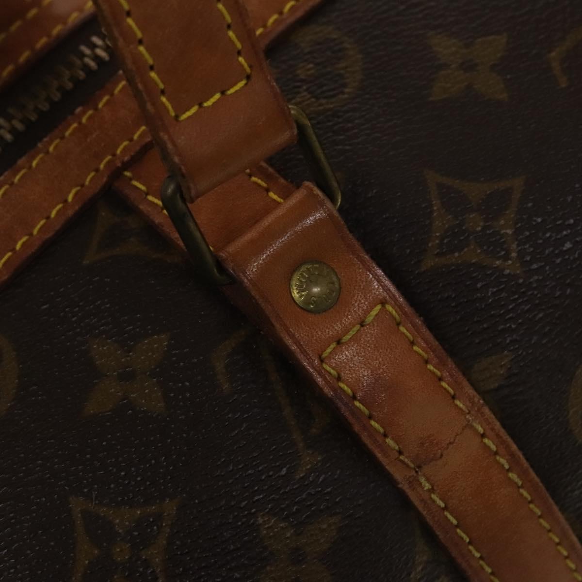 LOUIS VUITTON Monogram Sac Souple 35 Boston Bag M41626 LV Auth 138778
