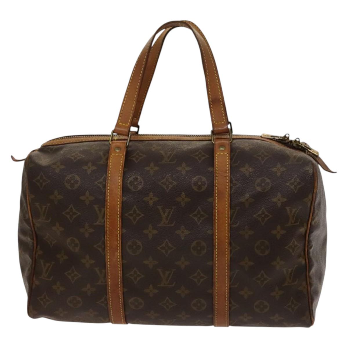 LOUIS VUITTON Monogram Sac Souple 35 Boston Bag M41626 LV Auth 138778