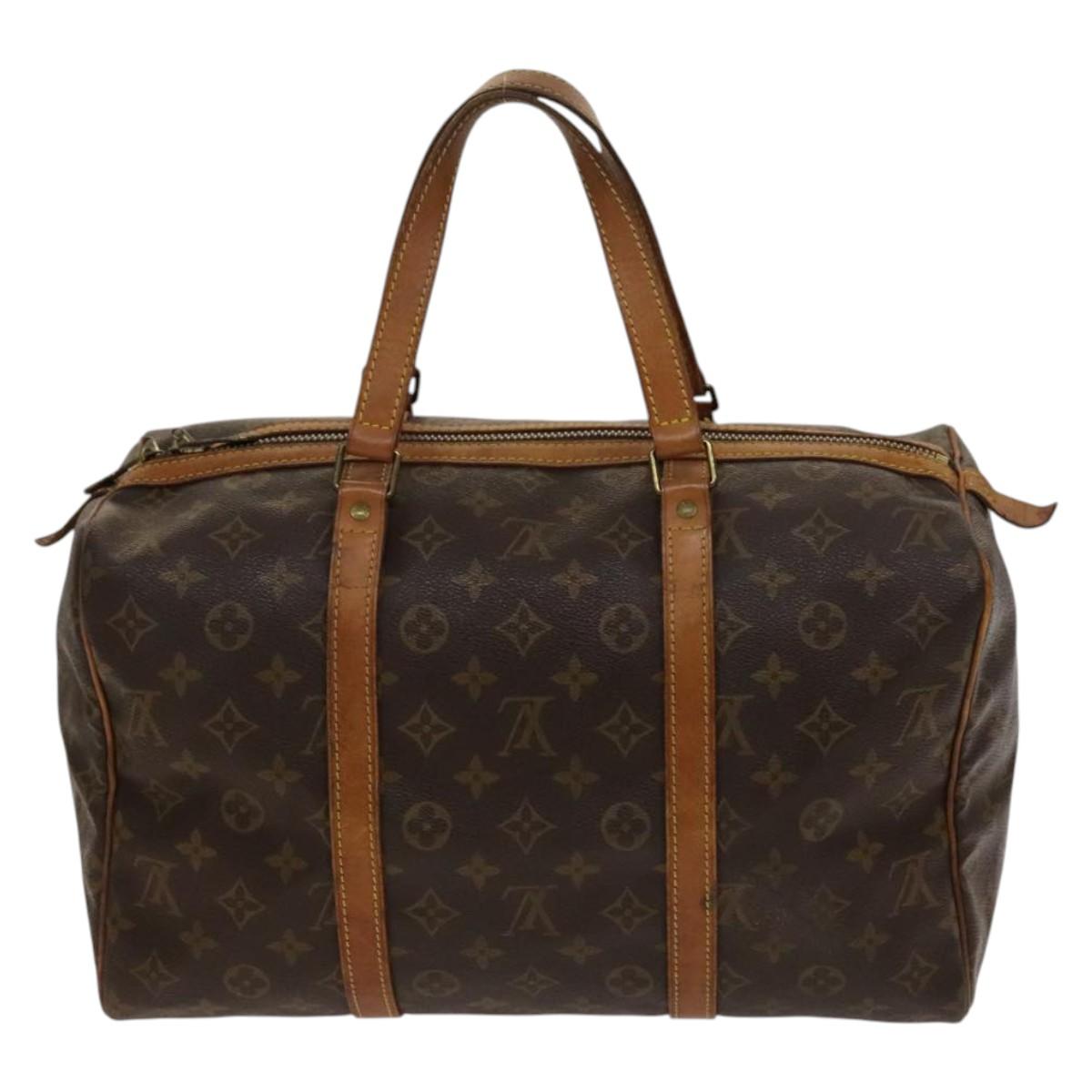 LOUIS VUITTON Monogram Sac Souple 35 Boston Bag M41626 LV Auth 138778