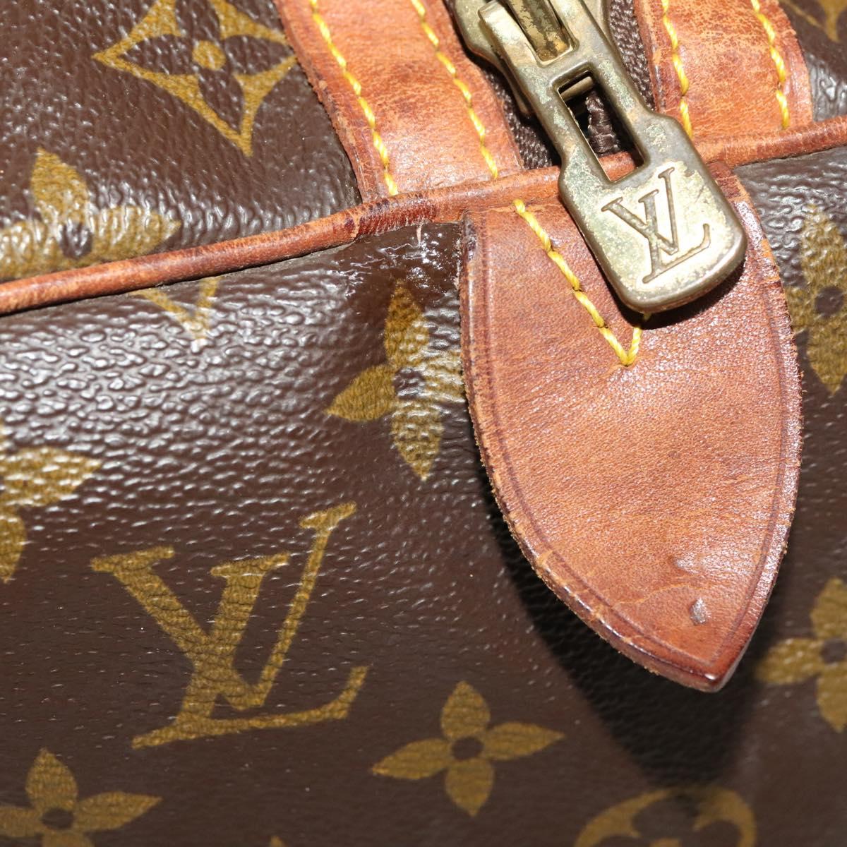 LOUIS VUITTON Monogram Sac Souple 35 Boston Bag M41626 LV Auth 138778