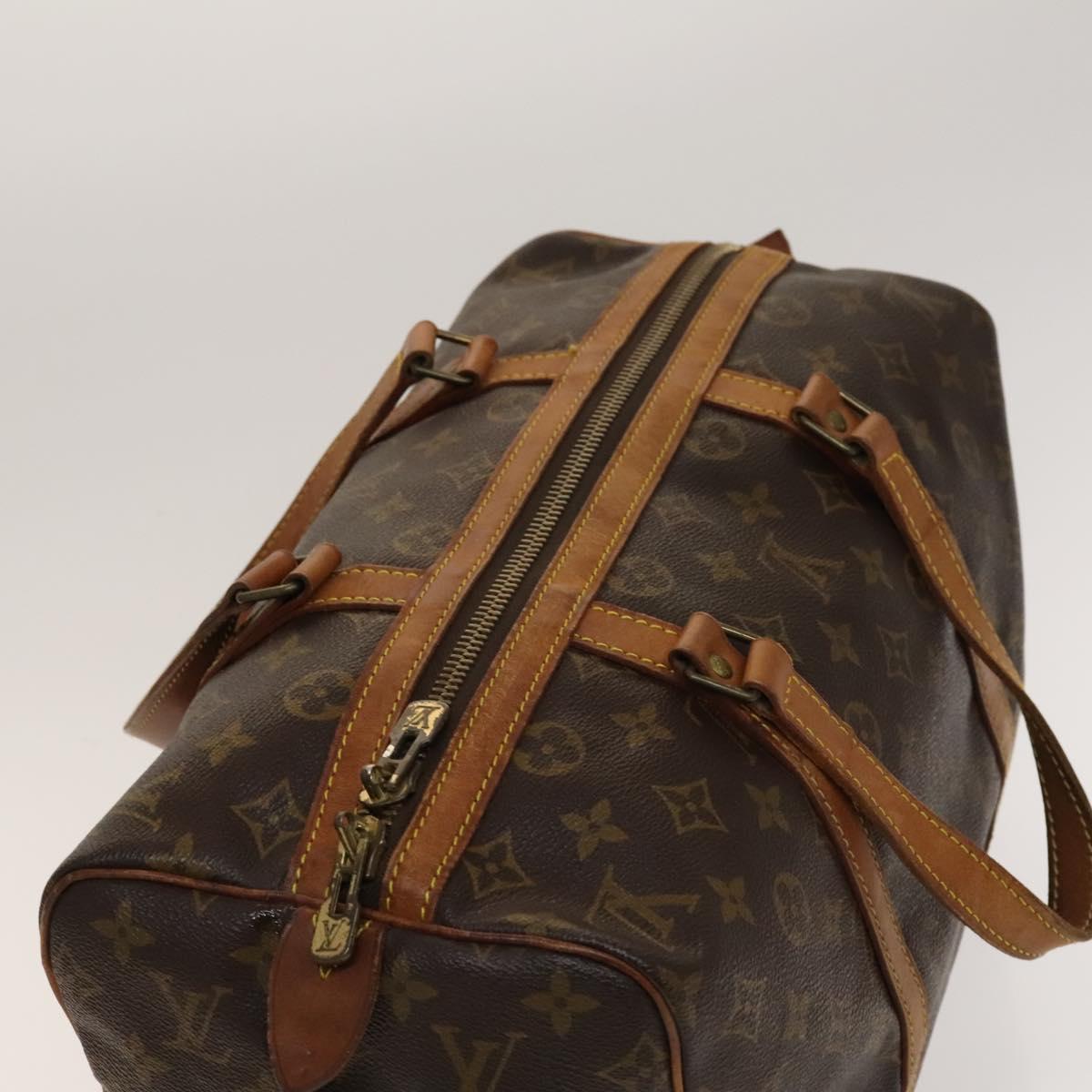 LOUIS VUITTON Monogram Sac Souple 35 Boston Bag M41626 LV Auth 138778