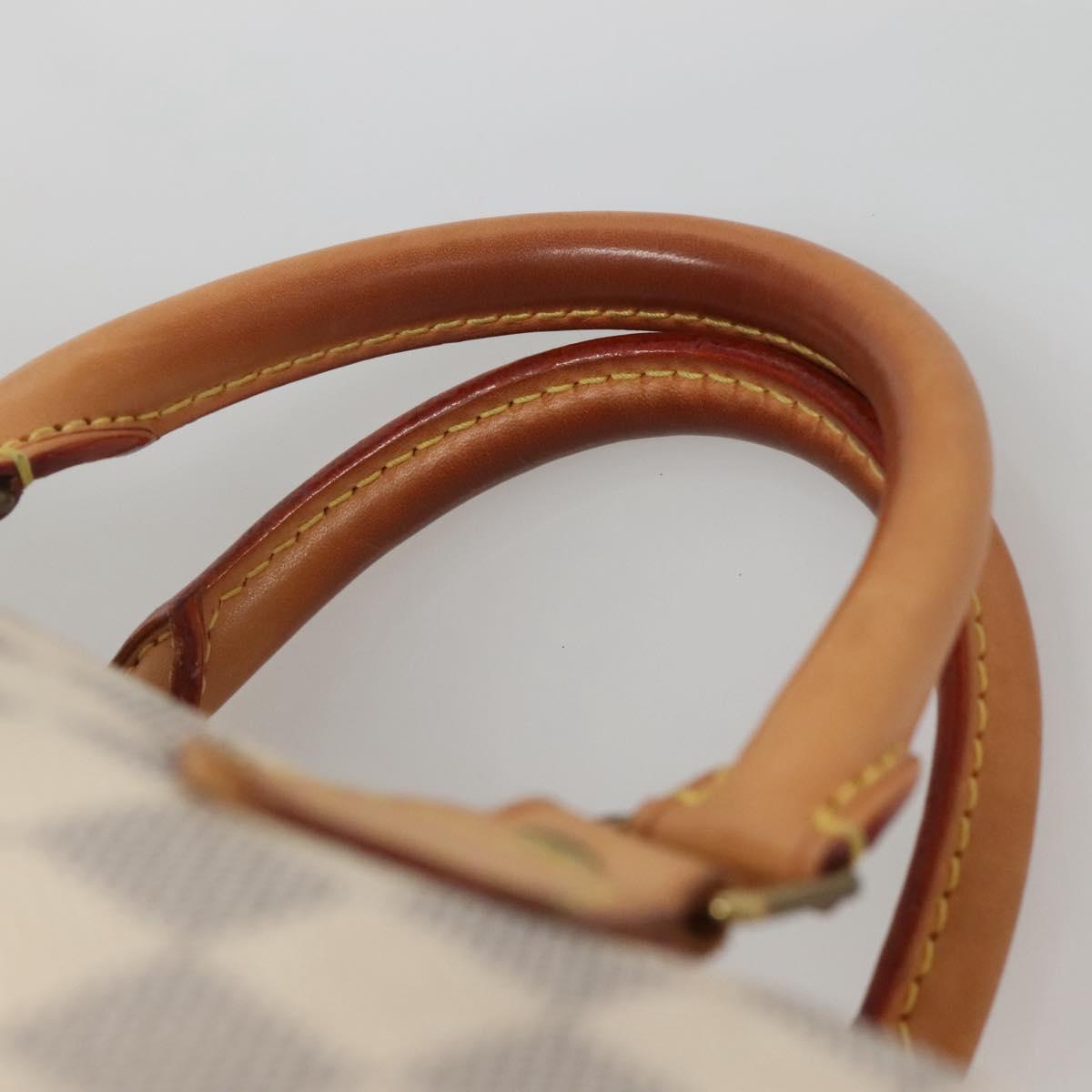 LOUIS VUITTON Damier Azur Speedy 35 Hand Bag N41535 LV Auth 138779